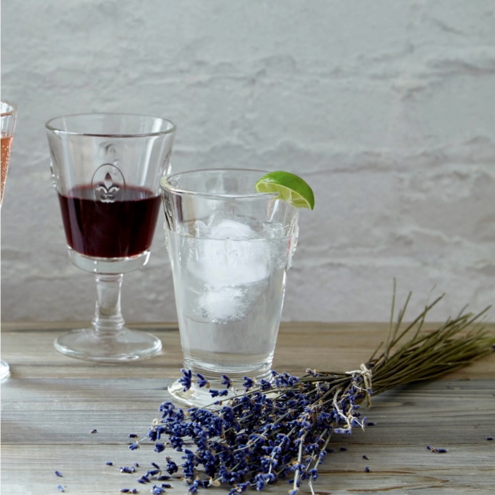 La Roche French Fleur De Lis Glass Drinkware Set(s)